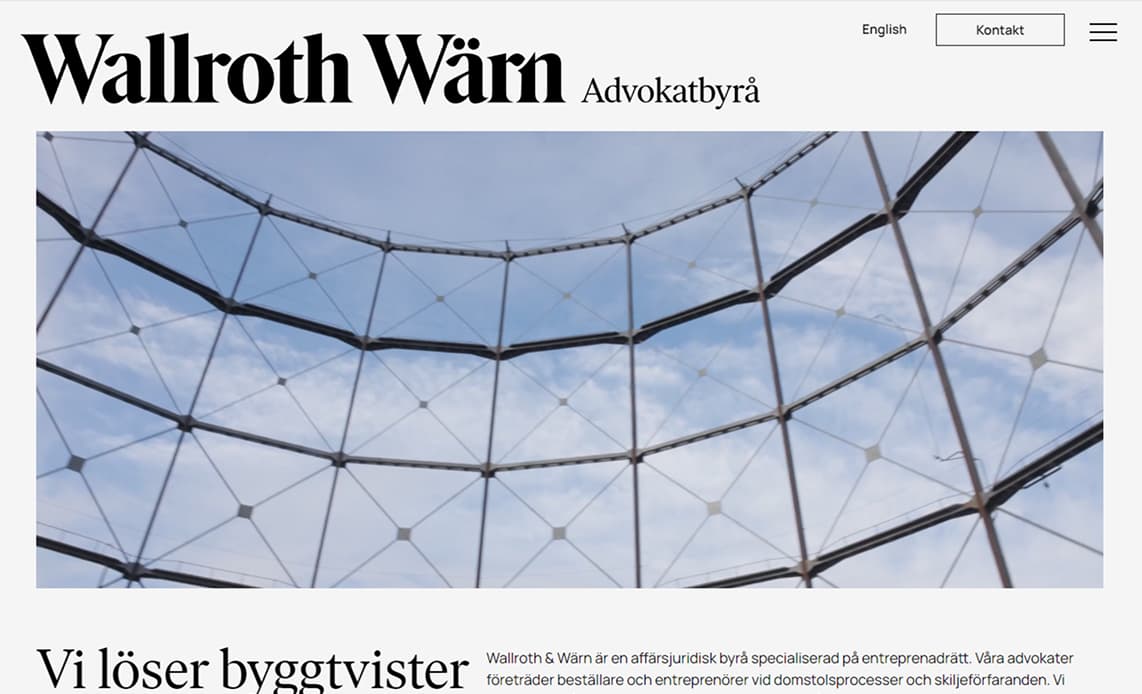 Walroth & Wärn website preview